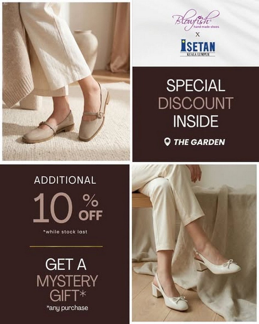 Blowfish-x-Isetan-Kuala-Lumpur-Pop-Up-Promotion 11–26 July 2026: Blowfish x Isetan Kuala Lumpur Pop-Up Promotion at The Gardens Mall – Enjoy Extra 10% Off Handmade Leather Shoes, Free Mystery Gifts and Exclusive July Workshops