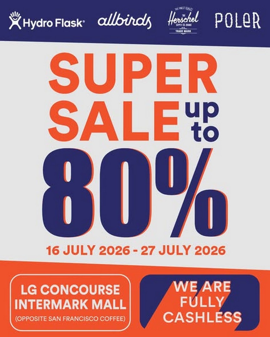 Bratpack-Malaysia-Intermark-Mall-Super-Sale 16-27 July 2026: Bratpack Malaysia Intermark Mall Super Sale – Up to 80% Off Hydro Flask, Allbirds, Herschel and Poler Promotion in Kuala Lumpur