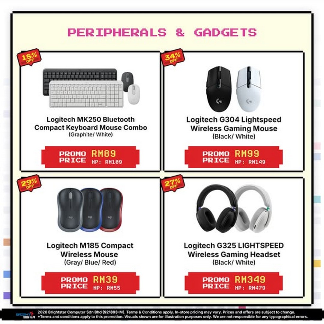 Brightstar-Computer-Tune-Up-Your-Game-Roadshow-Promotion-1 Now till 26 July 2026: Brightstar Computer Tune Up Your Game Roadshow Promotion with Gaming Accessories Deals and Spin & Win Giveaway at Plaza Low Yat