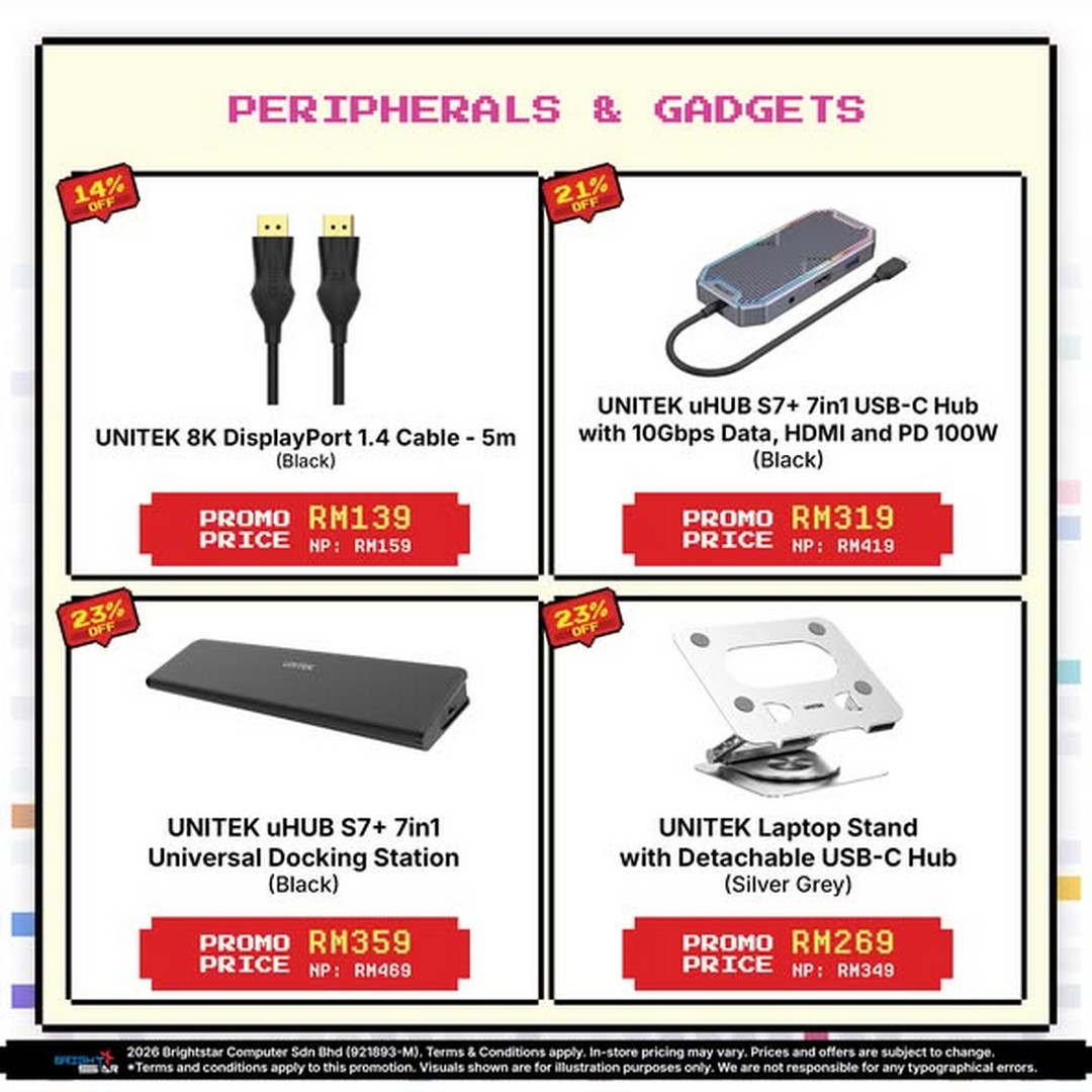 Brightstar-Computer-Tune-Up-Your-Game-Roadshow-Promotion-2 Now till 26 July 2026: Brightstar Computer Tune Up Your Game Roadshow Promotion with Gaming Accessories Deals and Spin & Win Giveaway at Plaza Low Yat