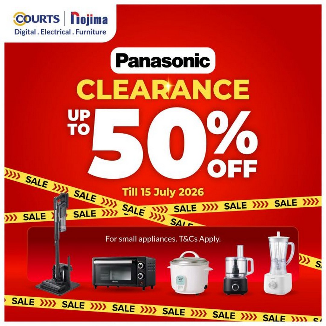 COURTS-Malaysia-Panasonic-Clearance-Sale Now till 15 July 2026: COURTS Malaysia Panasonic Clearance Sale – Save Up to 50% on Small Appliances Promotion Nationwide