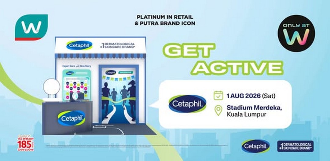 Cetaphil-Watsons-Get-Active-Carnival-2026-Promotion 1 August 2026: Cetaphil Watsons Get Active Carnival 2026 Promotion, Freebies Redemption and Flash Giveaway Event at Stadium Merdeka