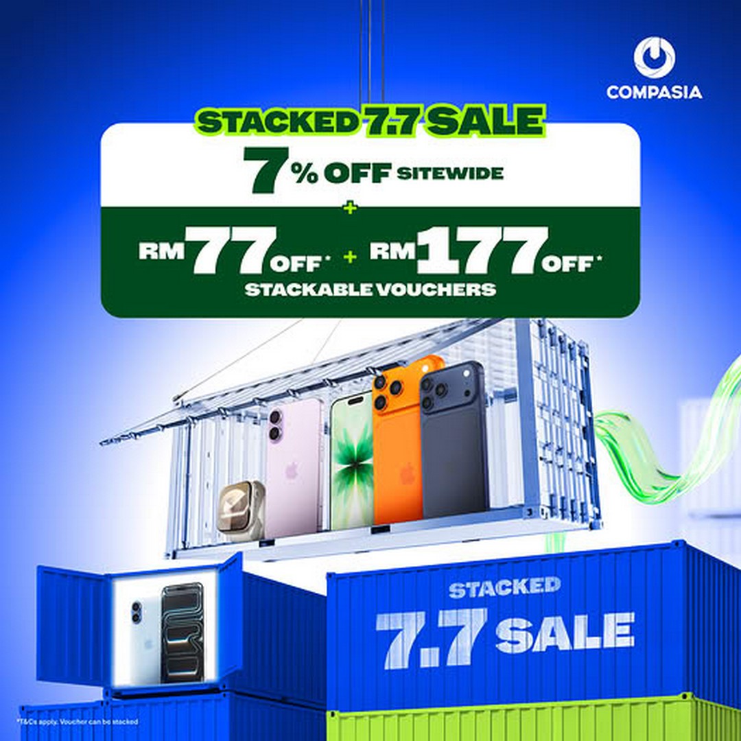 CompAsia's 7.7 sale takes 7 percent off every device plus stackable vouchers