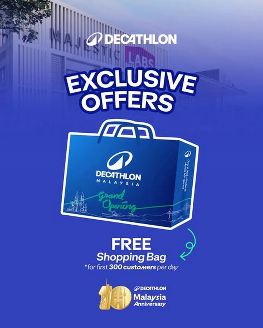 Decathlon-Malaysia-Grand-Opening-Promotion-2 8-9 August 2026: Decathlon Malaysia, Grand Opening Promotion at Eco Majestic Semenyih with Exclusive Limited Offers and Store Launch Event