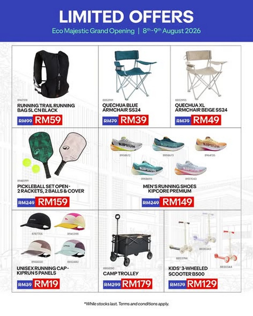 Decathlon-Malaysia-Grand-Opening-Promotion-3 8-9 August 2026: Decathlon Malaysia, Grand Opening Promotion at Eco Majestic Semenyih with Exclusive Limited Offers and Store Launch Event