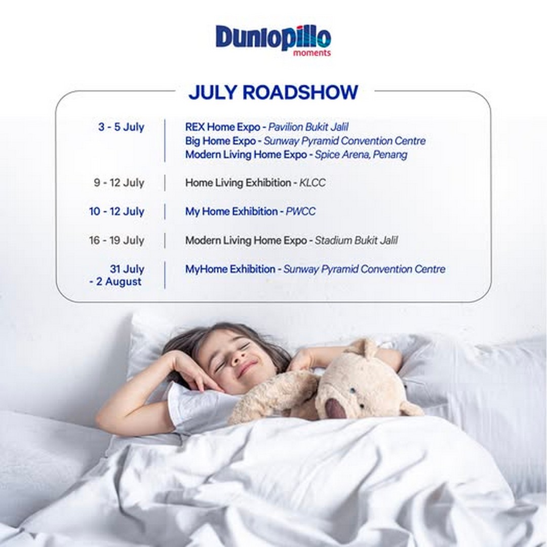 Dunlopillo-Malaysia-July-Roadshow-Promotion 3 July – 2 August 2026: Dunlopillo Malaysia July Roadshow Promotion – Exclusive Mattress Deals and Exhibition Offers Across Multiple Locations