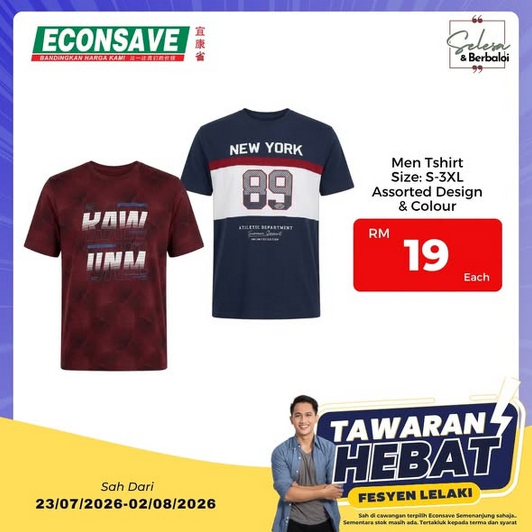 Econsave-Malaysia-Mens-Fashion-Promotion-3 23 July–2 August 2026: Econsave Malaysia Men's Fashion Promotion – Affordable Everyday Clothing Deals at Selected Semenanjung Malaysia Stores