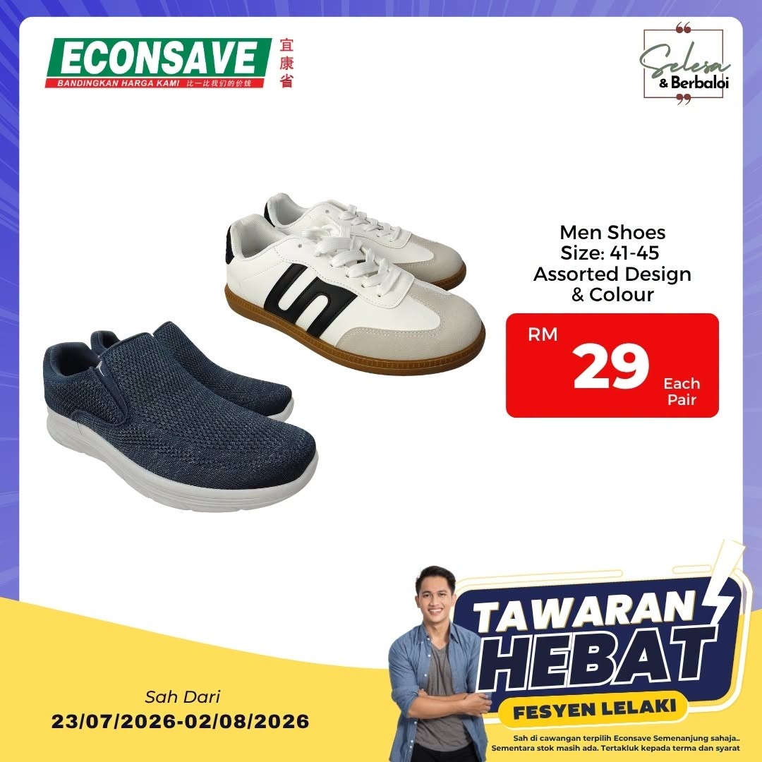 Econsave-Malaysia-Mens-Fashion-Promotion-7 23 July–2 August 2026: Econsave Malaysia Men's Fashion Promotion – Affordable Everyday Clothing Deals at Selected Semenanjung Malaysia Stores