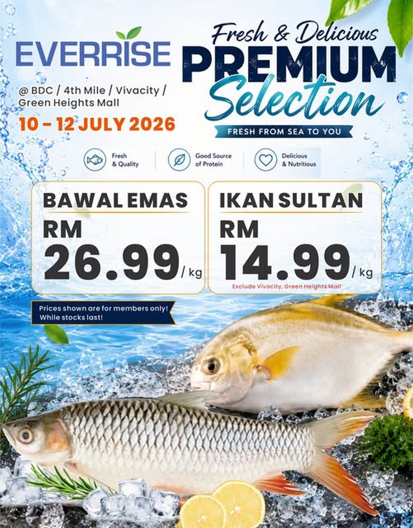 Everrise-Premium-Seafood-Selection-Promotion-–-Exclusive-Members 10-12 July 2026: Everrise Premium Seafood Selection Promotion – Exclusive Members' Prices on Fresh Bawal Emas and Ikan Sultan