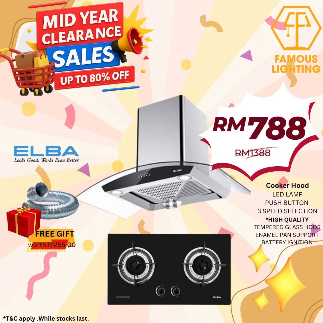 Famous-Lighting-Mid-Year-Clearance-Sale-Up-To-80-Off-13 6 July 2026 onwards: Famous Lighting: Mid Year Clearance Sale Up To 80% Off Premium Home Lighting & Ceiling Fan Deals in Nilai 3