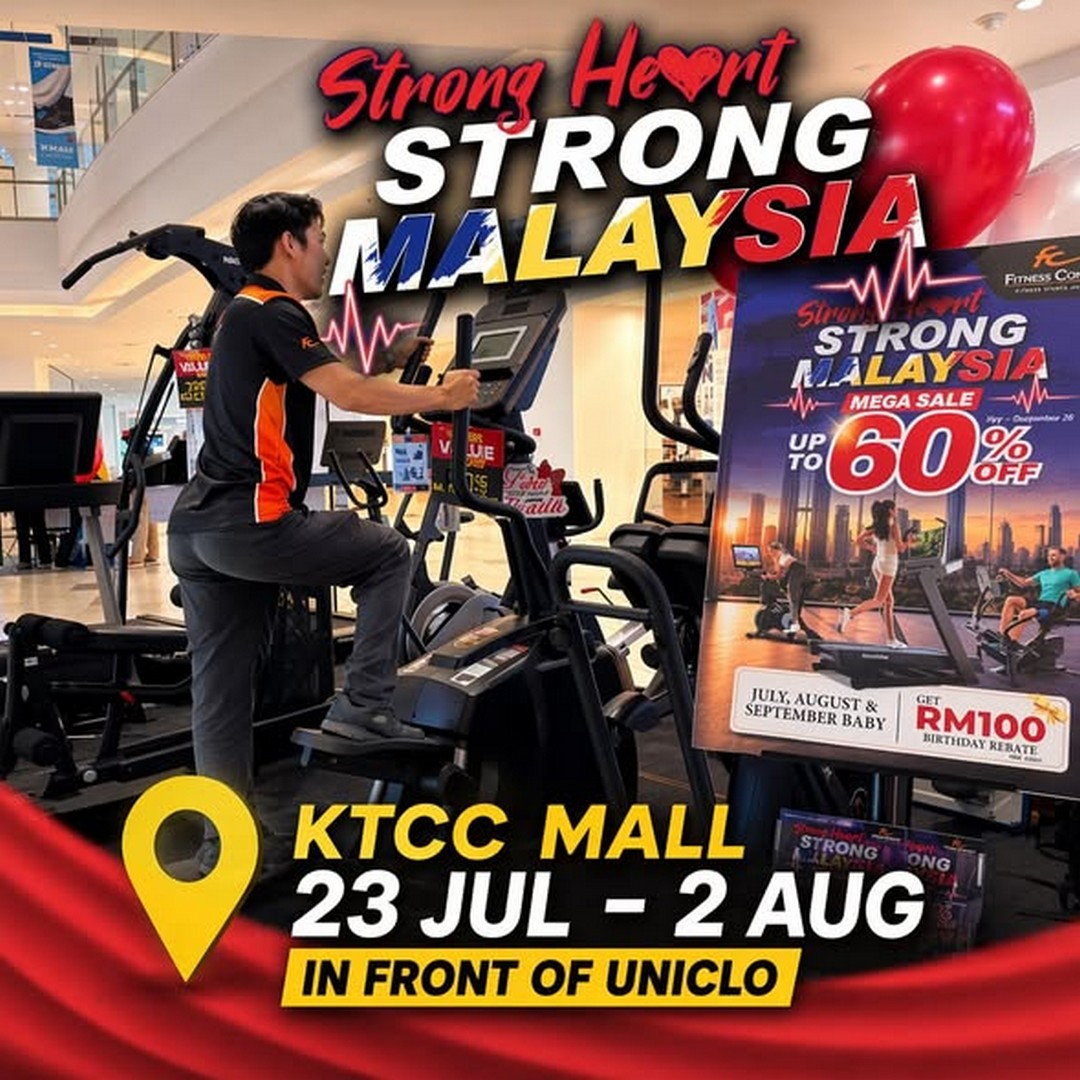 Fitness-Concept-Strong-Heart-Strong-Malaysia-Roadshow-Promotion-10 21 July – 2 August 2026: Fitness Concept Strong Heart, Strong Malaysia Roadshow Promotion at KTCC Mall Kuala Terengganu – Exclusive Discounts, Free Gifts and Cash Voucher Deals