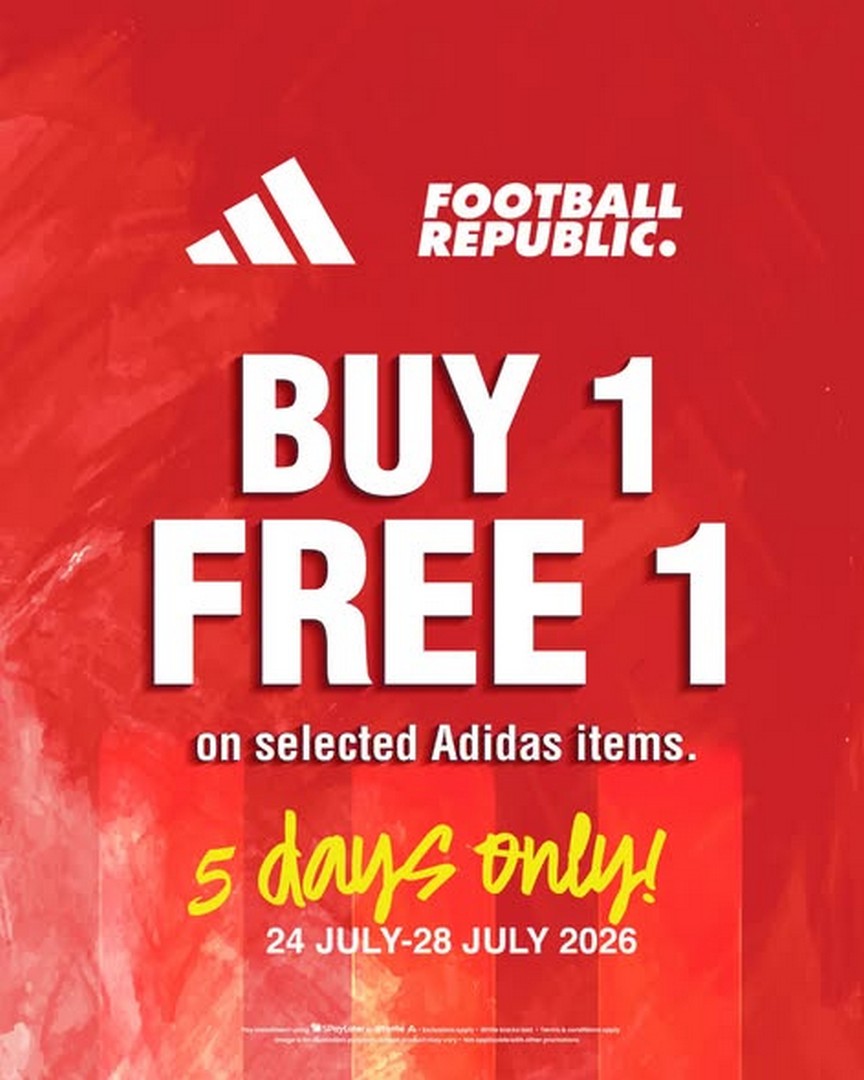 Football-Republic-Malaysia-Buy-1-Free-1-Promotion 24-28 July 2026: Football Republic Malaysia Buy 1 Free 1 Promotion Featuring adidas, Nike & PUMA Football Gear Deals