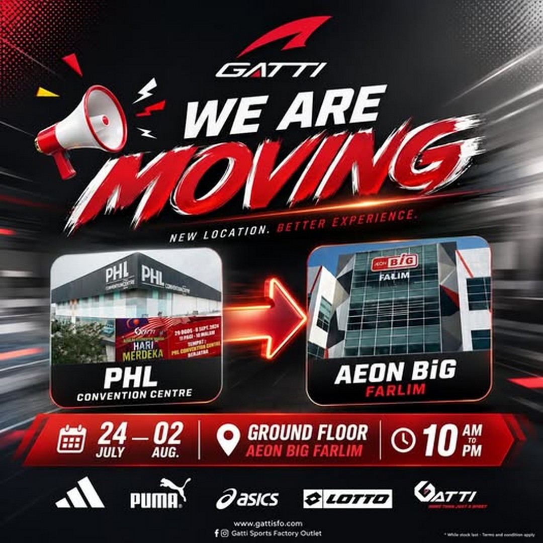 Gatti-Sports-Factory-Outlet-Mega-Sale-at-AEON-Big-Ipoh-Falim 24 July-2 August 2026: Gatti Sports Factory Outlet Mega Sale at AEON Big Ipoh Falim – Enjoy Discounts Up to 80% on Sportswear, Footwear and Accessories