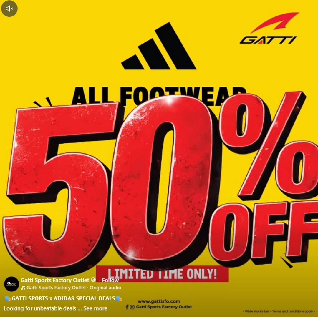 Gatti-Sports-x-Adidas-50-OFF-Shoes-Promotion-Malaysia 6-19 July 2026: Gatti Sports x Adidas 50% OFF Shoes Promotion Malaysia – Save Big on Adidas Footwear at Gatti Sports Concept Stores Nationwide