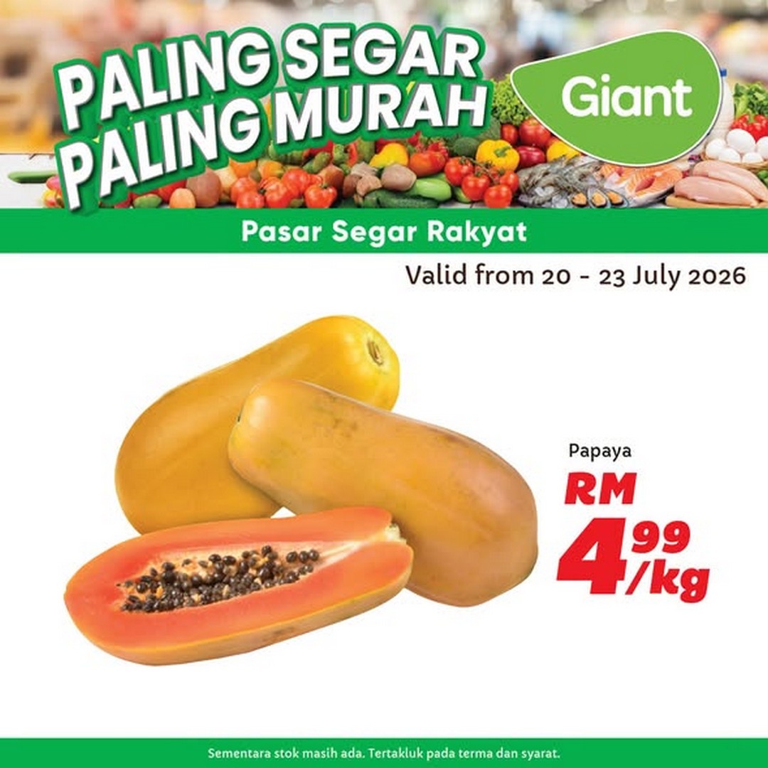 Giant-Malaysia-Pasar-Segar-Rakyat-Promotion-Featuring-Fresh-3 20-23 July 2026: Giant Malaysia, Pasar Segar Rakyat Promotion Featuring Fresh Fruits and Grocery Deals for Home Shopping