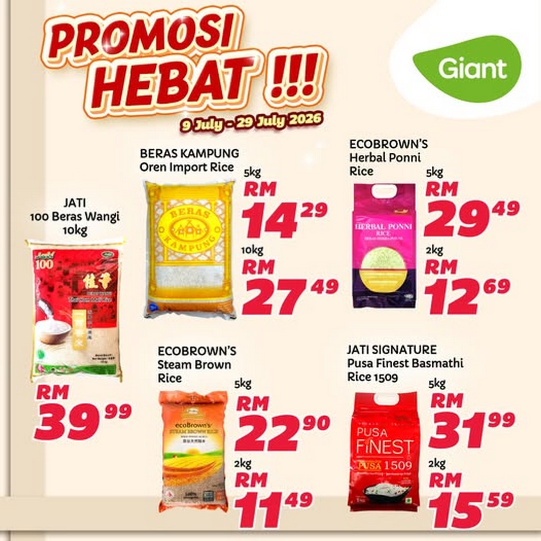 Giant-Malaysia-Rice-Promotion-–-Save-More-on-White-Rice 9-29 July 2026: Giant Malaysia Rice Promotion – Save More on White Rice, Basmati and Brown Rice with Limited-Time Grocery Deals