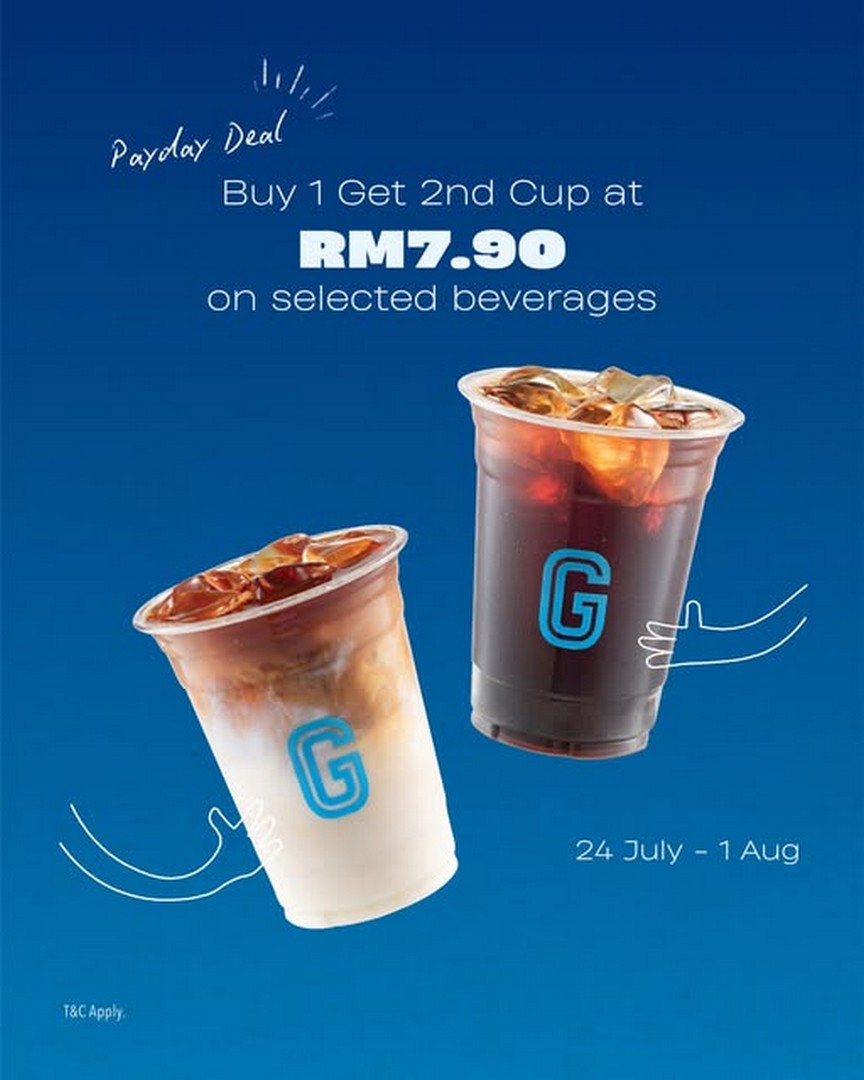 Gigi-Coffee-Malaysia-Payday-Promotion 24 July-1 August 2026: Gigi Coffee Malaysia Payday Promotion, Buy 1 Get 2nd Beverage at RM7.90 Offer for Coffee Lovers