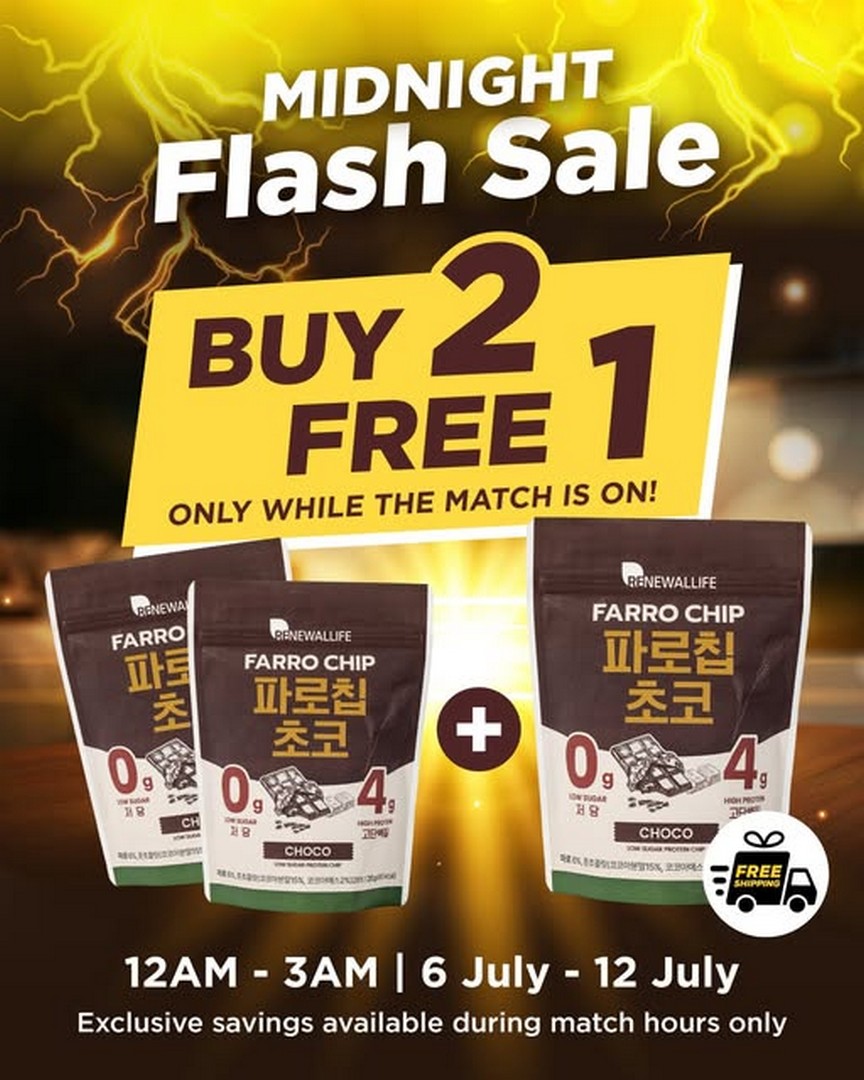 Green-Wellness-Malaysia-Renewallife-Farro-Chip-Midnight-Flash-Deal-Promotion 6–12 July 2026: Green Wellness Malaysia Renewallife Farro Chip Midnight Flash Deal Promotion – Buy 2 FREE 1 with FREE Shipping