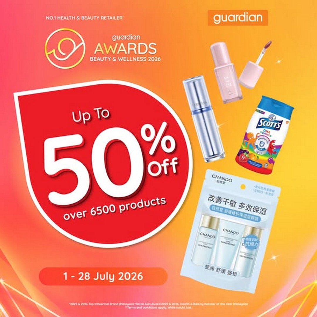 Guardian-Malaysia-Everyday-Essentials-Promotion 1-28 July 2026: Guardian Malaysia Everyday Essentials Promotion – Enjoy Up to 50% OFF Beauty, Health & Personal Care Plus Exclusive MY App Rewards