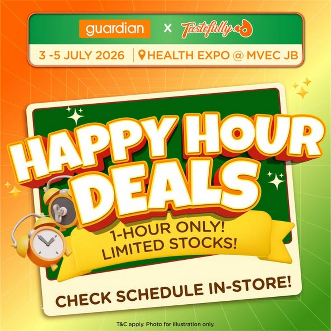 Guardian-Malaysia-Happy-Hour-Deals-at-Health-Expo-MVEC-JB-4 3–5 July 2026: Guardian Malaysia Happy Hour Deals at Health Expo MVEC JB – Exclusive Promotion with Free Juicer, Free Luggage and Lucky Draw Worth RM17,500