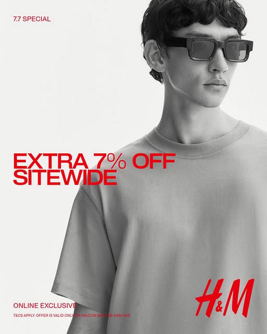 HM-Malaysia-7.7-Online-Promotion-–-Enjoy-an-Extra-7-OFF 7 July 2026: H&M Malaysia 7.7 Online Promotion – Enjoy an Extra 7% OFF Sitewide with Minimum RM149 Spend for One Day Only