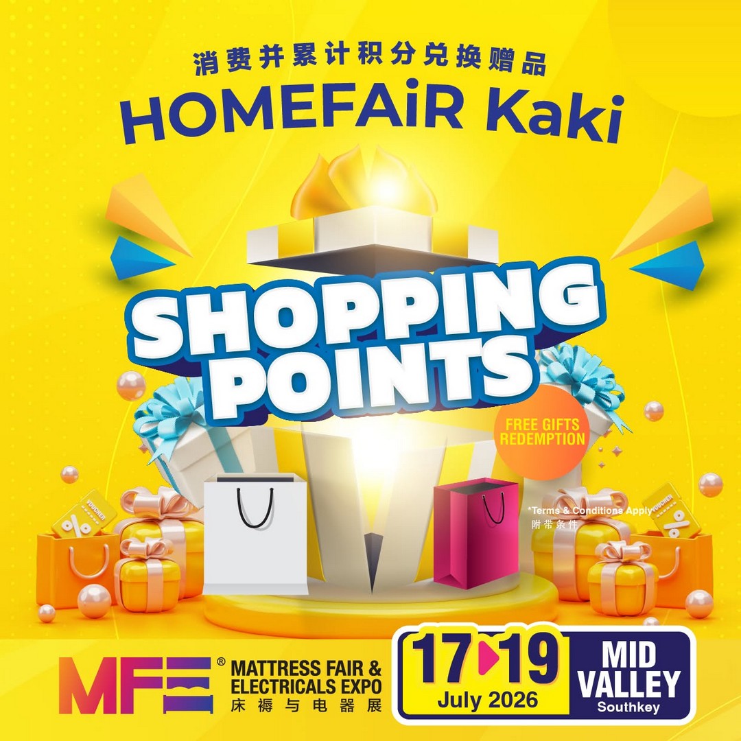 HOMEFAiR-Mattress-Fair-Electrical-Expo-Promotion-5 17-19 July 2026: HOMEFAiR Mattress Fair & Electrical Expo Promotion at Mid Valley Southkey – Massive Home & Appliance Sale with Early Bird Rewards and Exclusive RM399 Deals