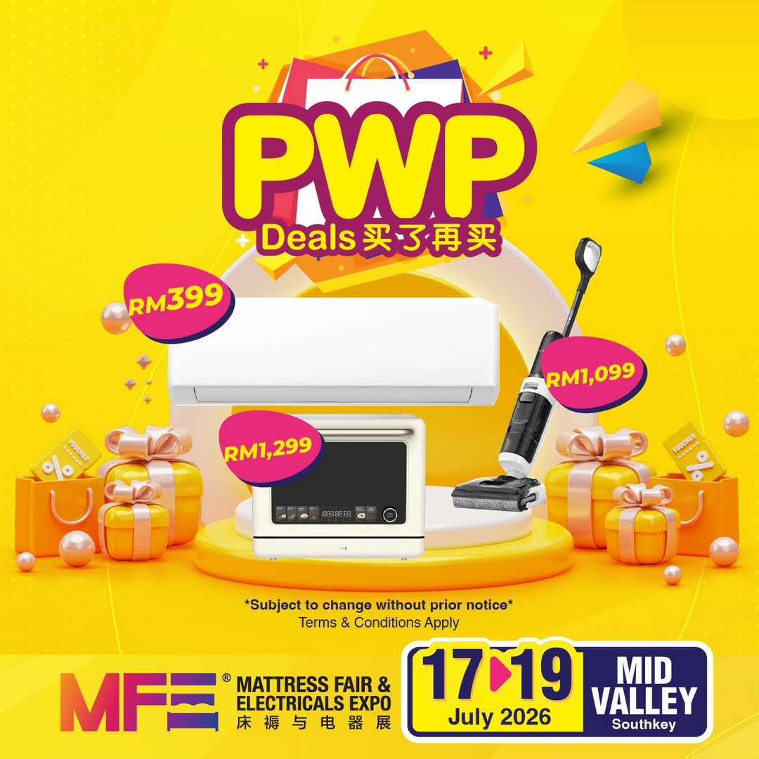 HOMEFAiR-Mattress-Fair-Electrical-Expo-Promotion-6 17-19 July 2026: HOMEFAiR Mattress Fair & Electrical Expo Promotion at Mid Valley Southkey – Massive Home & Appliance Sale with Early Bird Rewards and Exclusive RM399 Deals