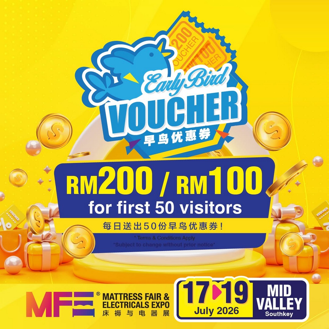 HOMEFAiR-Mattress-Fair-Electrical-Expo-Promotion-7 17-19 July 2026: HOMEFAiR Mattress Fair & Electrical Expo Promotion at Mid Valley Southkey – Massive Home & Appliance Sale with Early Bird Rewards and Exclusive RM399 Deals