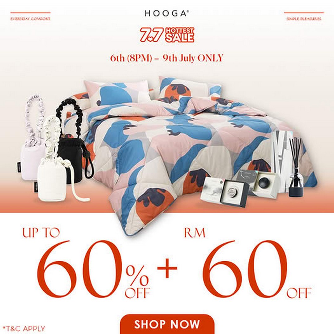 HOOGA-7.7-Lazada-Promotion-–-Enjoy-Up-to-60-OFF 6-9 July 2026: HOOGA 7.7 Lazada Promotion – Enjoy Up to 60% OFF Home Essentials, Extra RM60 Savings, Exclusive Rewards and Bundle Deals