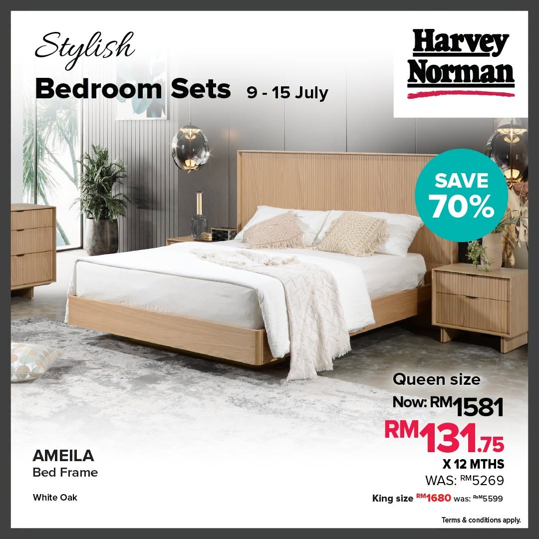 Harvey-Norman-Malaysia-Bedroom-Furniture-Sale-7 9-15 July 2026: Harvey Norman Malaysia Bedroom Furniture Sale – Save Up to 70% on Bedroom Sets and Refresh Your Home