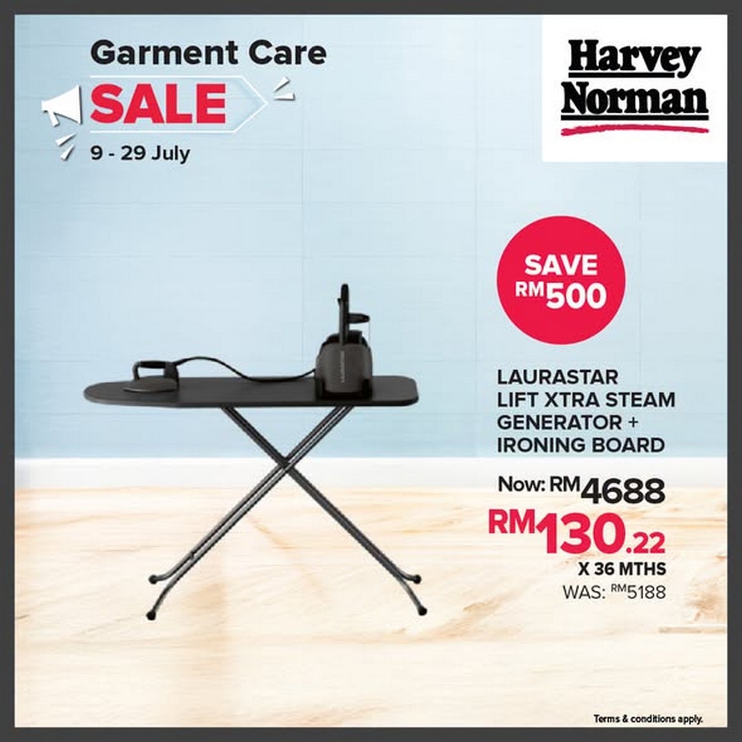 Harvey-Norman-Malaysia-Garment-Care-Sale-2 9-29 July 2026: Harvey Norman Malaysia Garment Care Sale – Save Up to 65% on Steamers, Irons & Laundry Essentials Promotion