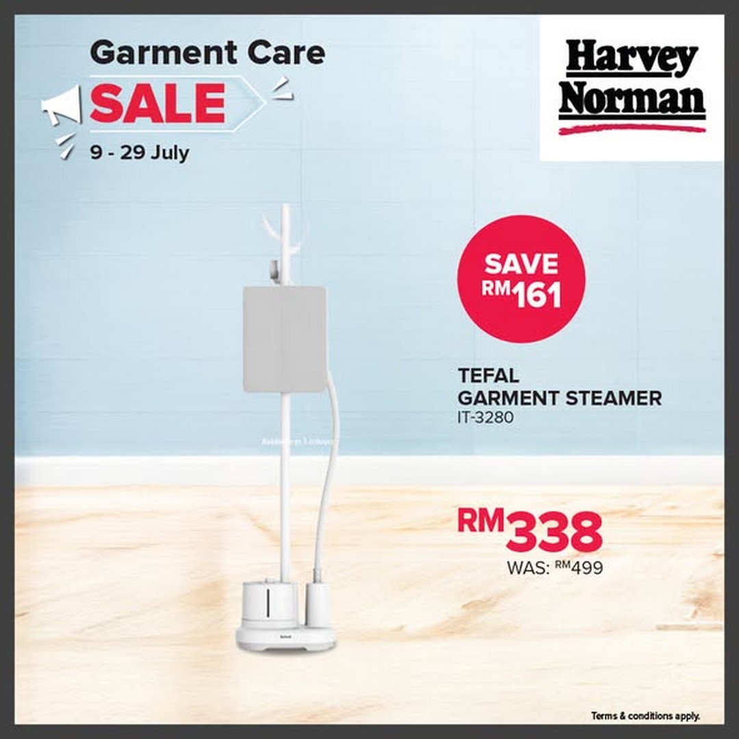 Harvey-Norman-Malaysia-Garment-Care-Sale-3 9-29 July 2026: Harvey Norman Malaysia Garment Care Sale – Save Up to 65% on Steamers, Irons & Laundry Essentials Promotion