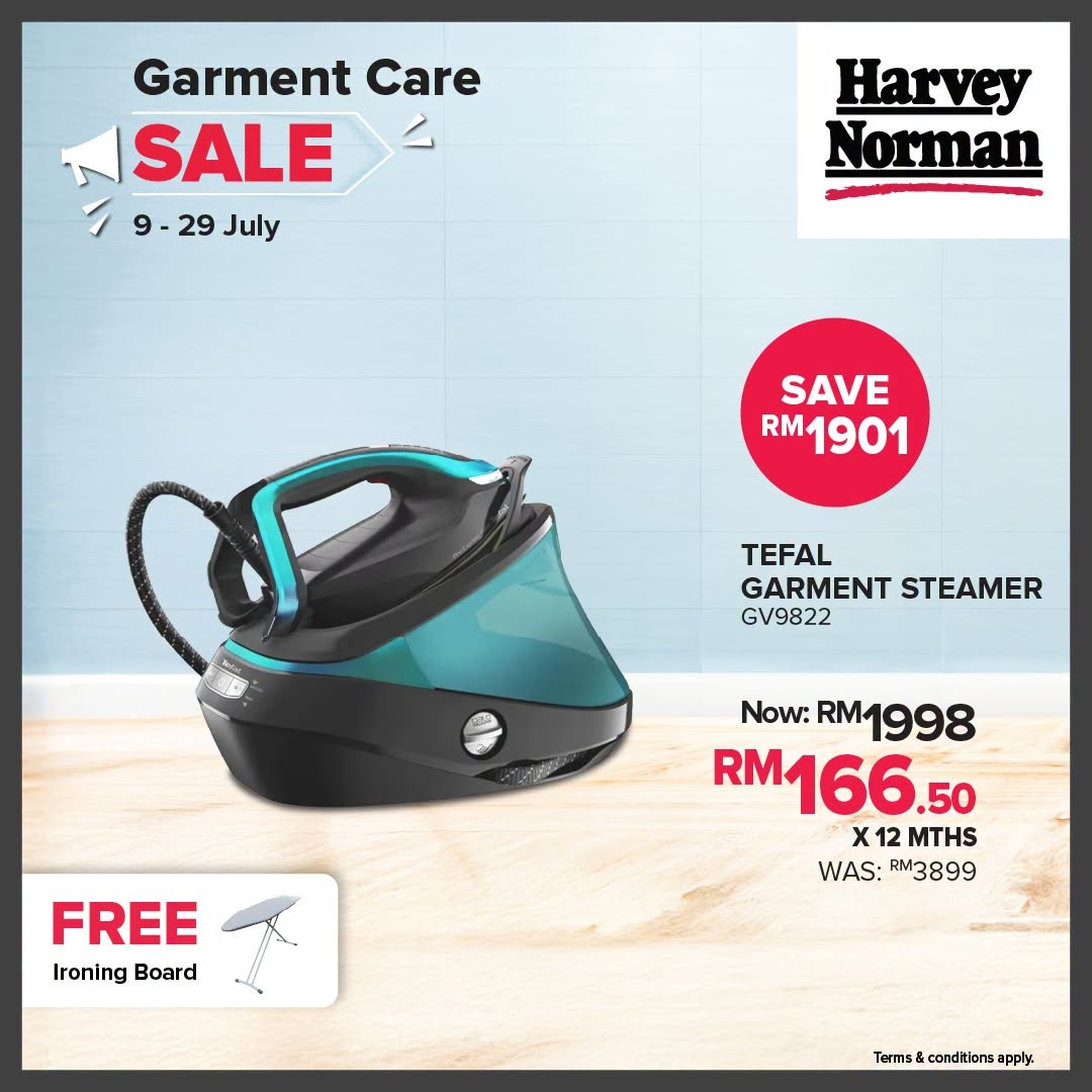 Harvey-Norman-Malaysia-Garment-Care-Sale-4 9-29 July 2026: Harvey Norman Malaysia Garment Care Sale – Save Up to 65% on Steamers, Irons & Laundry Essentials Promotion