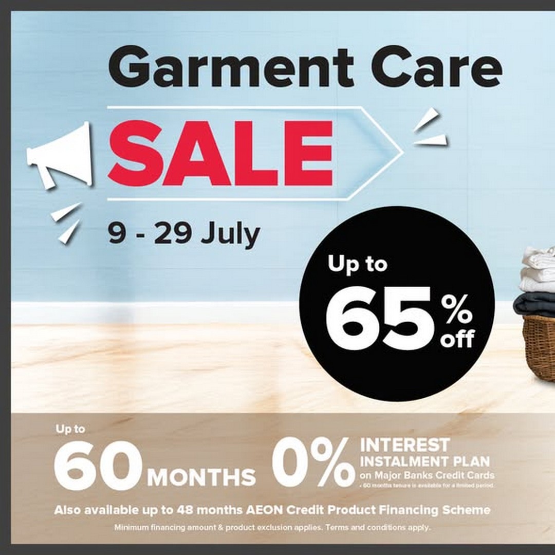 Harvey-Norman-Malaysia-Garment-Care-Sale 9-29 July 2026: Harvey Norman Malaysia Garment Care Sale – Save Up to 65% on Steamers, Irons & Laundry Essentials Promotion