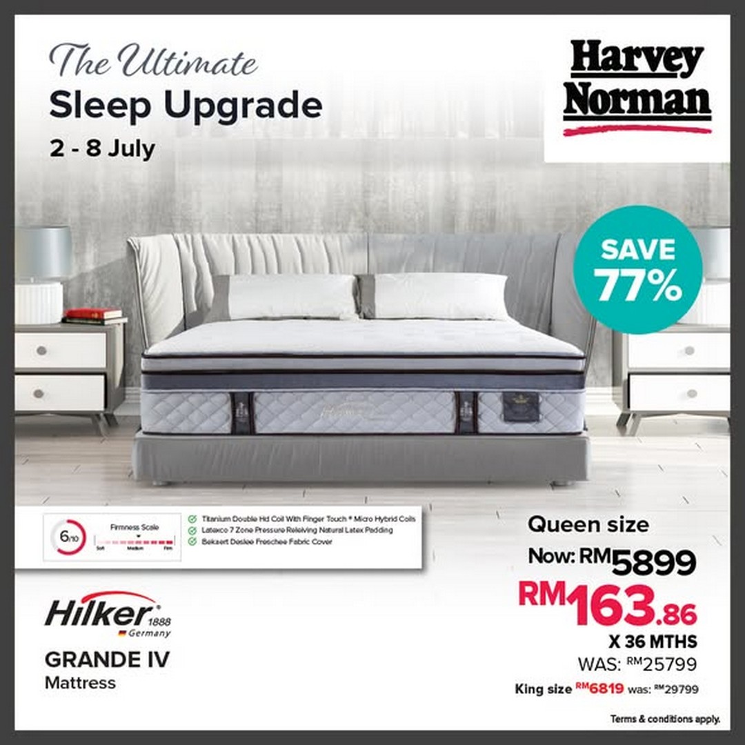 Harvey-Norman-Malaysia-Mattress-Sale-3 2–8 July 2026: Harvey Norman Malaysia Mattress Sale – Save Up to 62% on Selected Premium Mattresses for Better Sleep