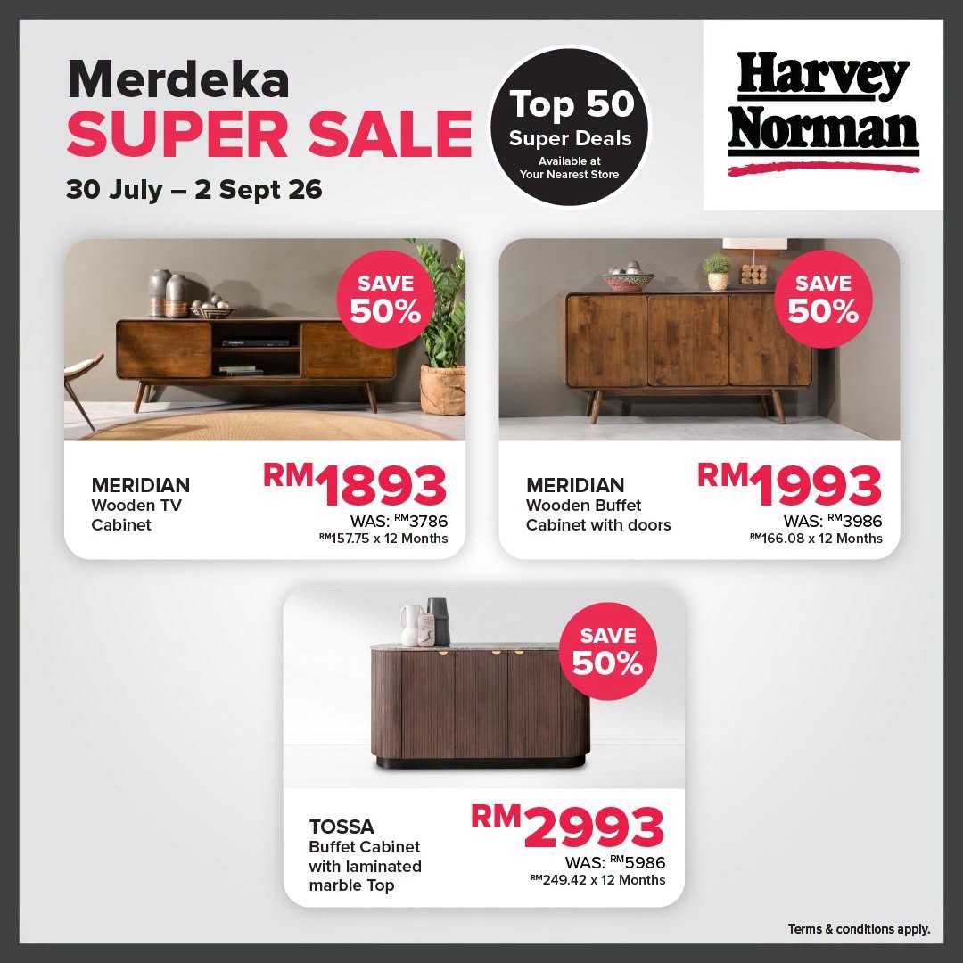 Harvey-Norman-Malaysia-Merdeka-Super-Sale-15 30 July-2 September 2026: Harvey Norman Malaysia Merdeka Super Sale Promotion: Top 50 Super Deals On Home Appliances, Furniture And Lifestyle Essentials