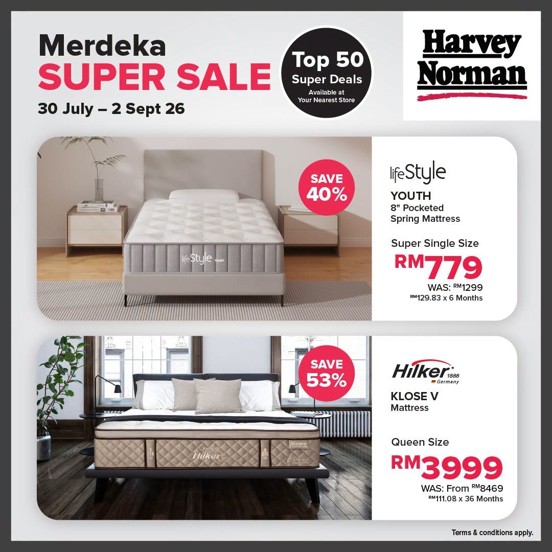 Harvey-Norman-Malaysia-Merdeka-Super-Sale-16 30 July-2 September 2026: Harvey Norman Malaysia Merdeka Super Sale Promotion: Top 50 Super Deals On Home Appliances, Furniture And Lifestyle Essentials