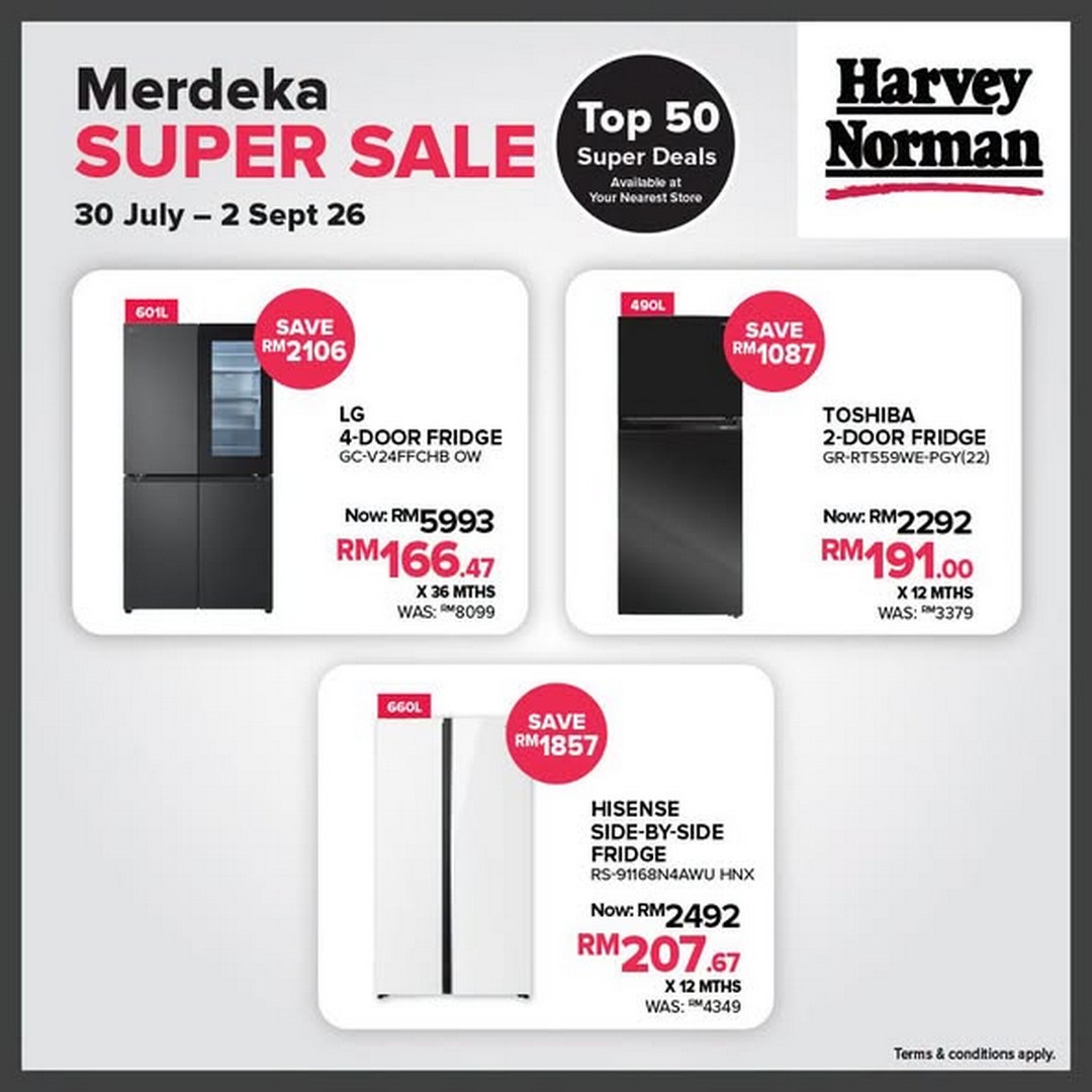 Harvey-Norman-Malaysia-Merdeka-Super-Sale-2 30 July-2 September 2026: Harvey Norman Malaysia Merdeka Super Sale Promotion: Top 50 Super Deals On Home Appliances, Furniture And Lifestyle Essentials