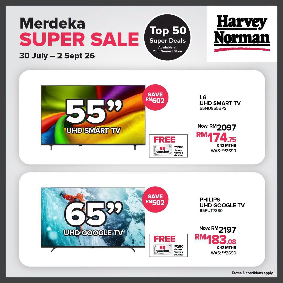 Harvey-Norman-Malaysia-Merdeka-Super-Sale-4 30 July-2 September 2026: Harvey Norman Malaysia Merdeka Super Sale Promotion: Top 50 Super Deals On Home Appliances, Furniture And Lifestyle Essentials