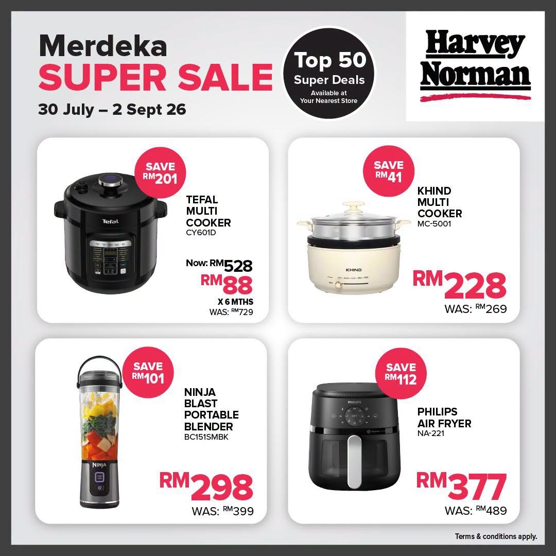 Harvey-Norman-Malaysia-Merdeka-Super-Sale-6 30 July-2 September 2026: Harvey Norman Malaysia Merdeka Super Sale Promotion: Top 50 Super Deals On Home Appliances, Furniture And Lifestyle Essentials