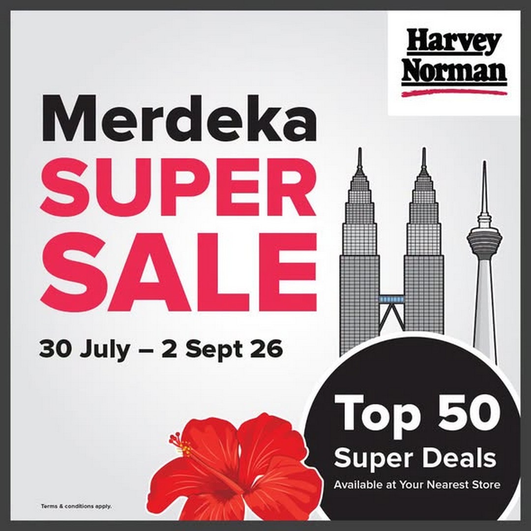 Harvey-Norman-Malaysia-Merdeka-Super-Sale 30 July-2 September 2026: Harvey Norman Malaysia Merdeka Super Sale Promotion: Top 50 Super Deals On Home Appliances, Furniture And Lifestyle Essentials