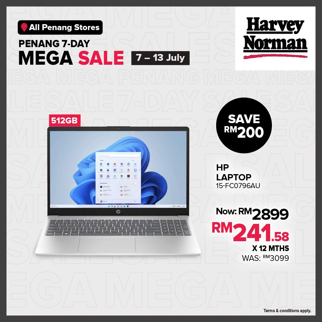 Harvey-Norman-Malaysia-Penang-7-Day-Mega-Sale-5 7-13 July 2026: Harvey Norman Malaysia Penang 7-Day Mega Sale – Save Up to 75% on Tech, Home & Lifestyle Essentials