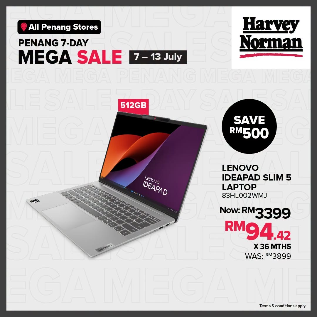 Harvey-Norman-Malaysia-Penang-7-Day-Mega-Sale-6 7-13 July 2026: Harvey Norman Malaysia Penang 7-Day Mega Sale – Save Up to 75% on Tech, Home & Lifestyle Essentials