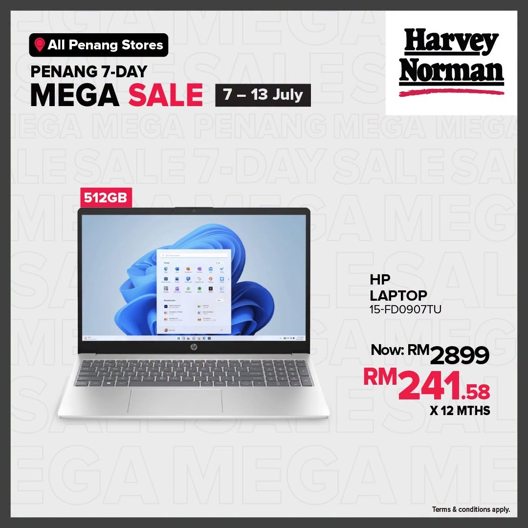Harvey-Norman-Malaysia-Penang-7-Day-Mega-Sale-7 7-13 July 2026: Harvey Norman Malaysia Penang 7-Day Mega Sale – Save Up to 75% on Tech, Home & Lifestyle Essentials