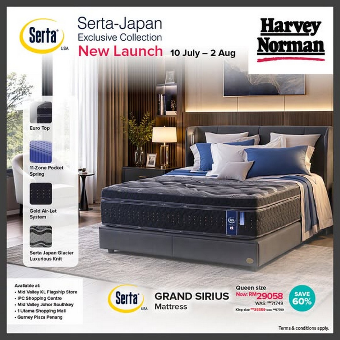 Harvey-Norman-Malaysia-Serta-Japan-Exclusive-Collection-Promotion-1-1 10 July–2 August 2026: Harvey Norman Malaysia Serta-Japan Exclusive Collection Promotion – Free Gifts Worth Up to RM829 with Selected Mattress Purchases