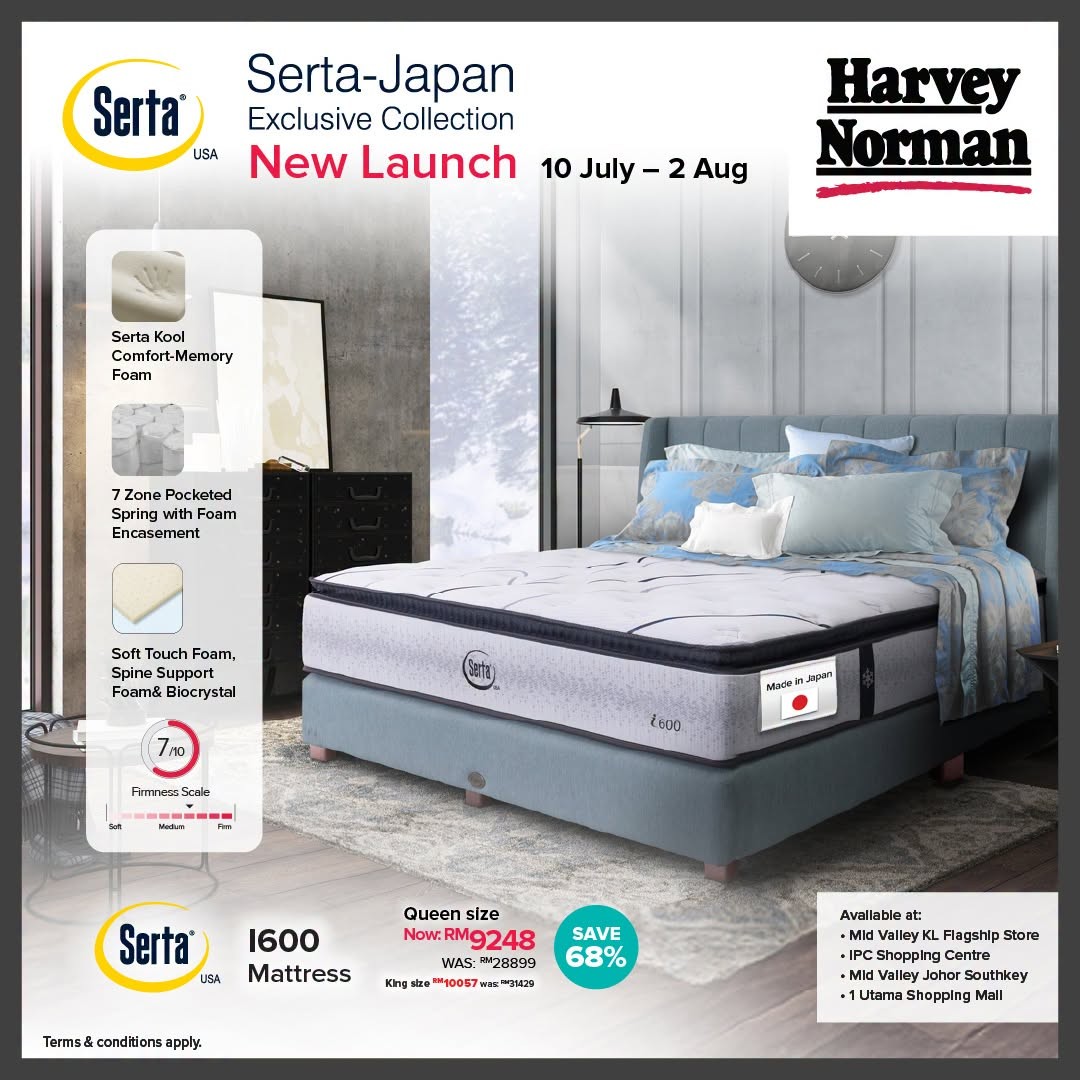 Harvey-Norman-Malaysia-Serta-Japan-Exclusive-Collection-Promotion-4-1 10 July–2 August 2026: Harvey Norman Malaysia Serta-Japan Exclusive Collection Promotion – Free Gifts Worth Up to RM829 with Selected Mattress Purchases
