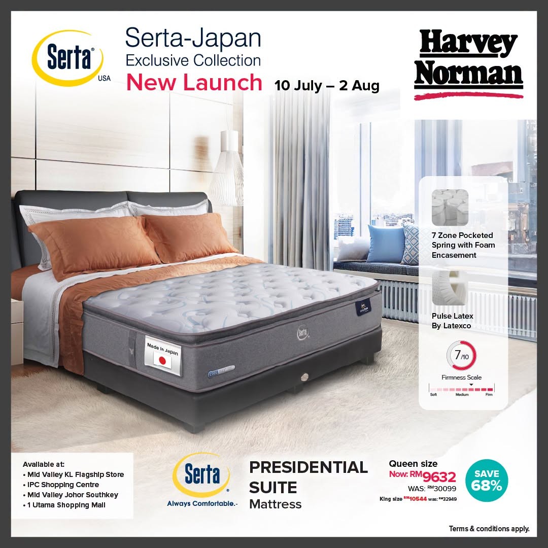 Harvey-Norman-Malaysia-Serta-Japan-Exclusive-Collection-Promotion-5 10 July – 2 August 2026: Harvey Norman Malaysia Serta-Japan Exclusive Collection Promotion – Free Bamboo Gifts with Selected Mattress Purchases