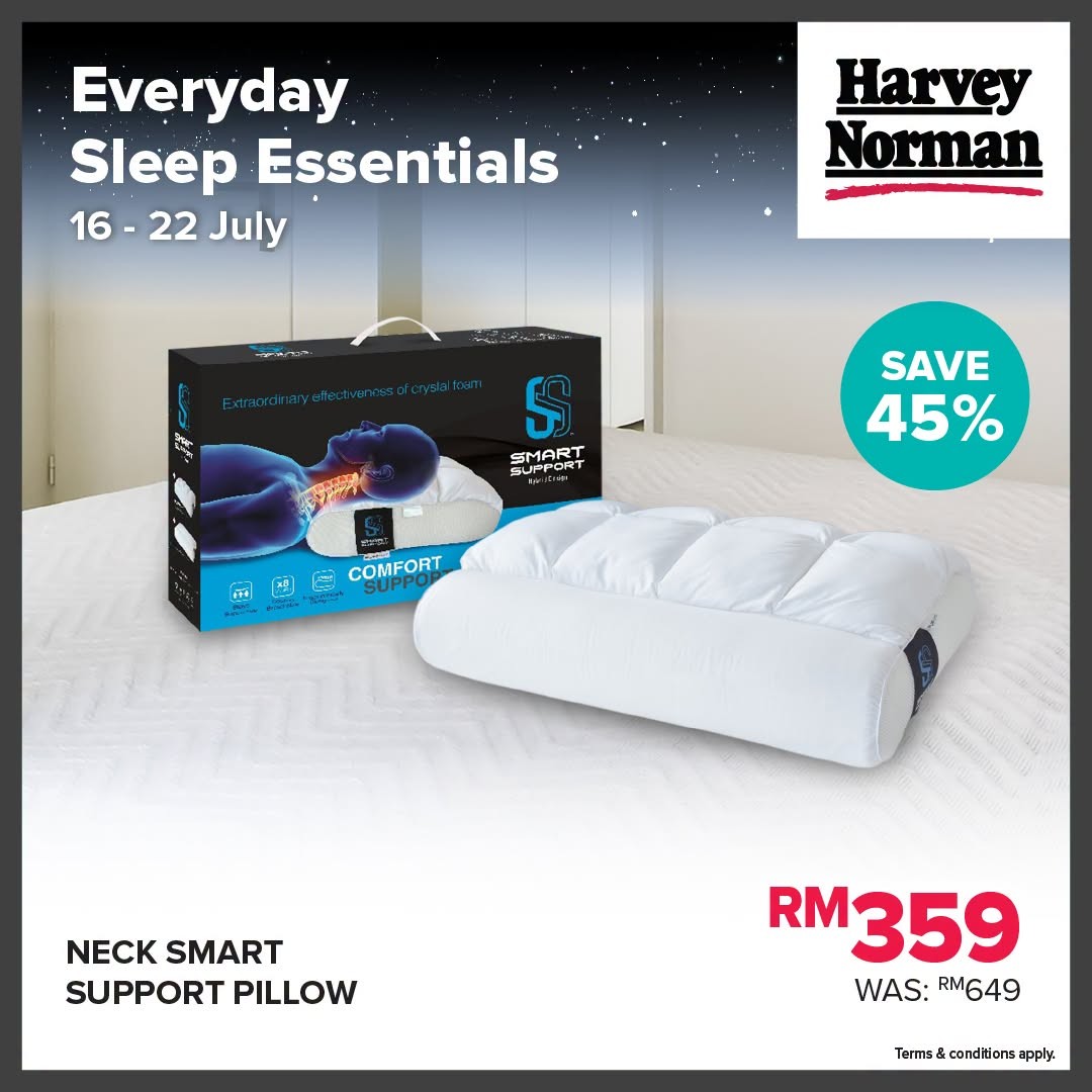 Harvey-Norman-Malaysia-Sleep-Essentials-Sale-4 16-22 July 2026: Harvey Norman Malaysia Sleep Essentials Sale – Save Up to 49% on Bedding Accessories, Pillows, Mattress Toppers and More
