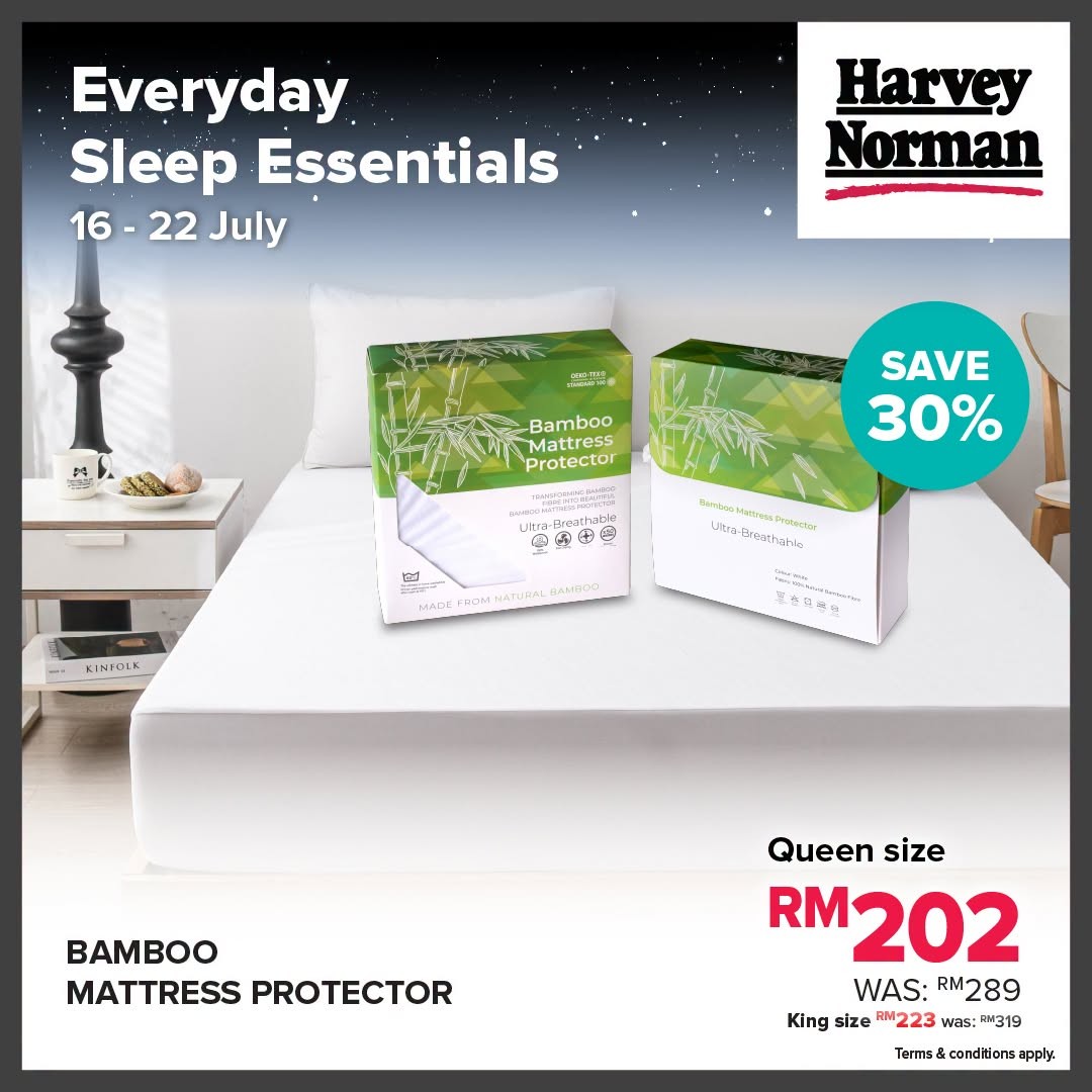 Harvey-Norman-Malaysia-Sleep-Essentials-Sale-5 16-22 July 2026: Harvey Norman Malaysia Sleep Essentials Sale – Save Up to 49% on Bedding Accessories, Pillows, Mattress Toppers and More