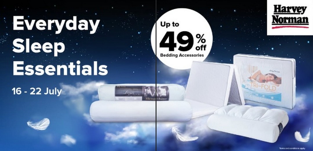 Harvey-Norman-Malaysia-Sleep-Essentials-Sale 16-22 July 2026: Harvey Norman Malaysia Sleep Essentials Sale – Save Up to 49% on Bedding Accessories, Pillows, Mattress Toppers and More
